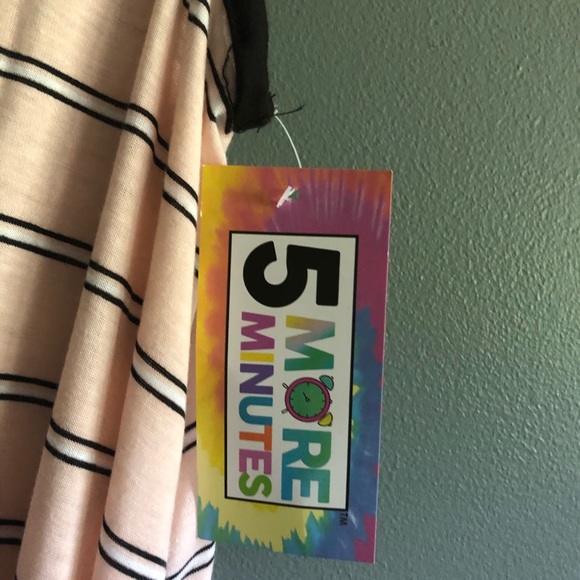 5 More Minutes Pink & Black Stripe Dress - Picture 2 of 6